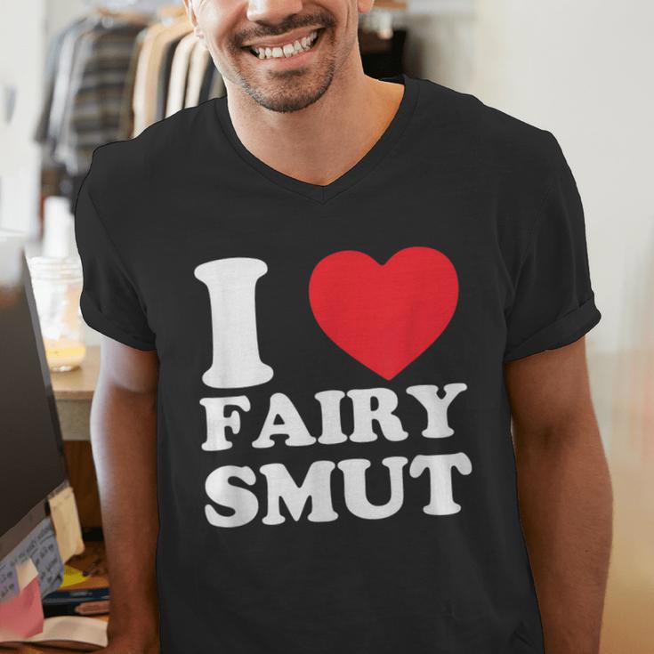 I Love Fairy Smut Book Lover Saying Men's V-Neck T-Shirt