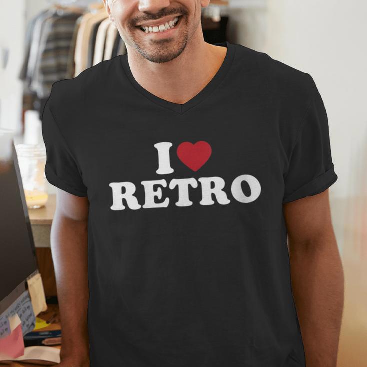 I Love Retro Vintage 80s 90s Nostalgia Men's V-Neck T-Shirt