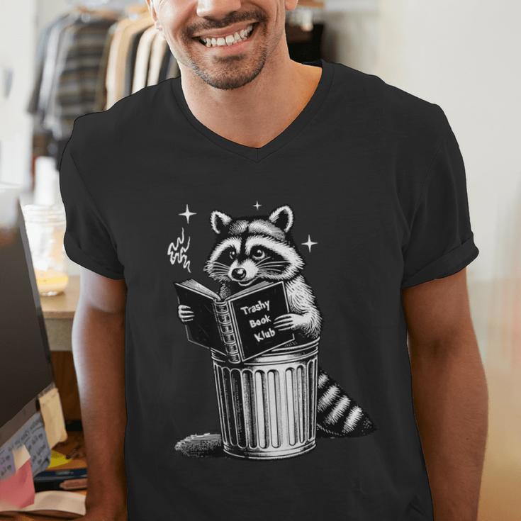 I Love Trashy Book Club Raccoon No Shelf Control Weirdcore Men's V-Neck T-Shirt