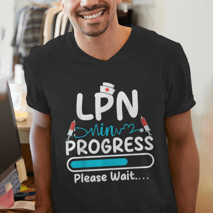 LPN In Progress Loading Future Nurse Graduation Lover Men's V-Neck T-Shirt