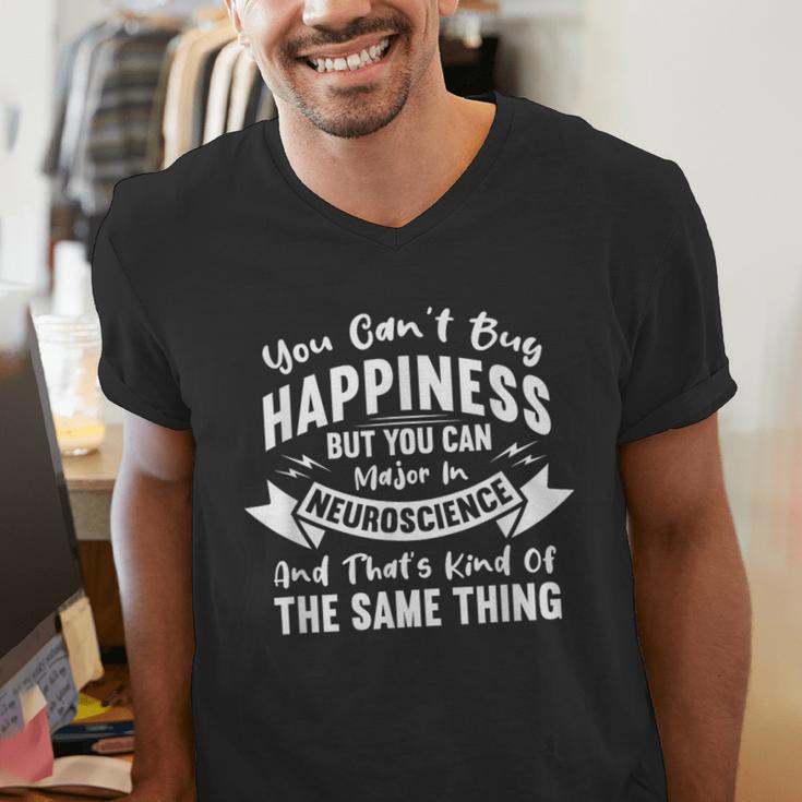 Major In Neuroscience Student Teacher Graduation Men's V-Neck T-Shirt