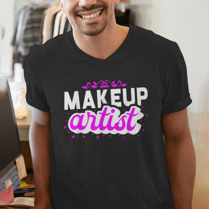Makeup Artist Beauty Cosmetologist Graduation T-Shirt Men's V-Neck T-Shirt
