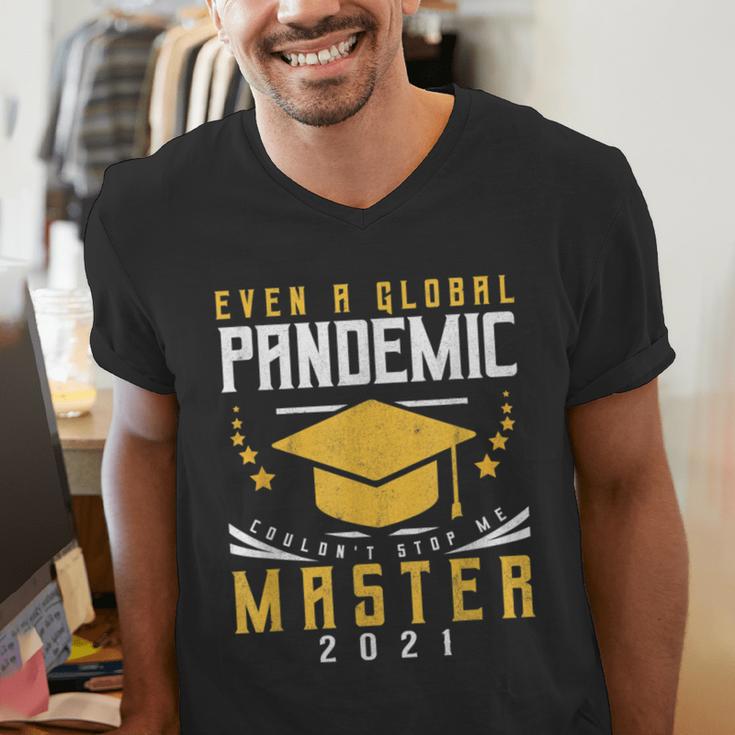Master 2021 Graduation Graduate Masters Degree Men's V-Neck T-Shirt