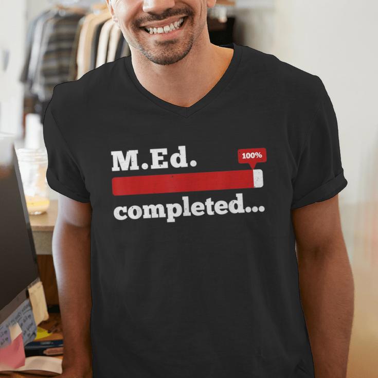 Master Of Education Completed Teacher Master Graduation For Men Women Men's V-Neck T-Shirt