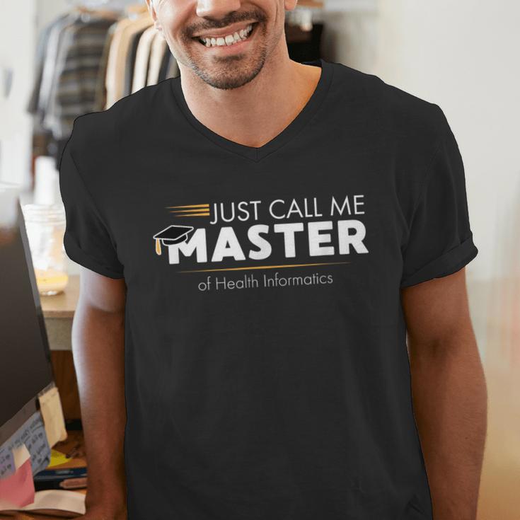 Master Of Health Informatics Shirt Graduation Men's V-Neck T-Shirt