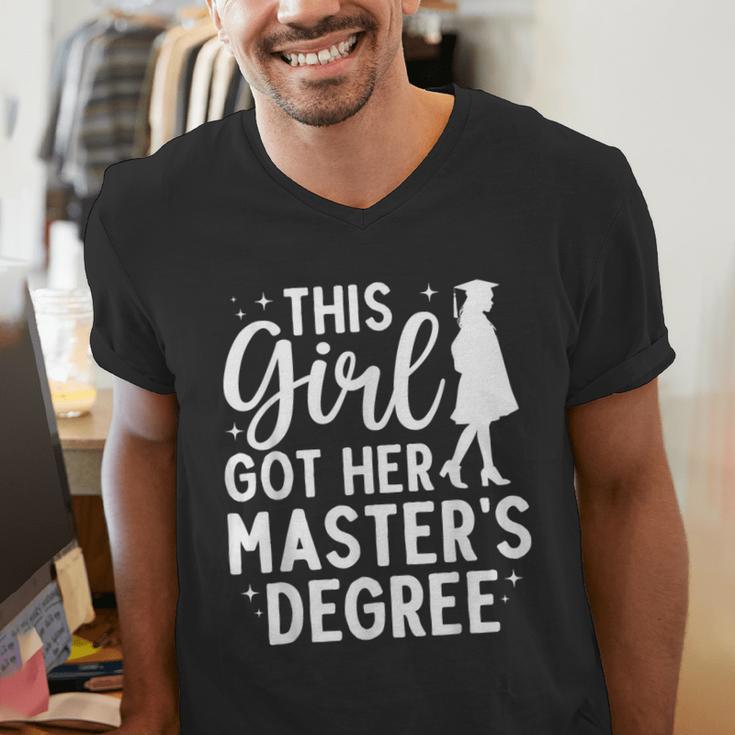 Masters Degree Art For Women Girls Masters Degree Graduation Men's V-Neck T-Shirt