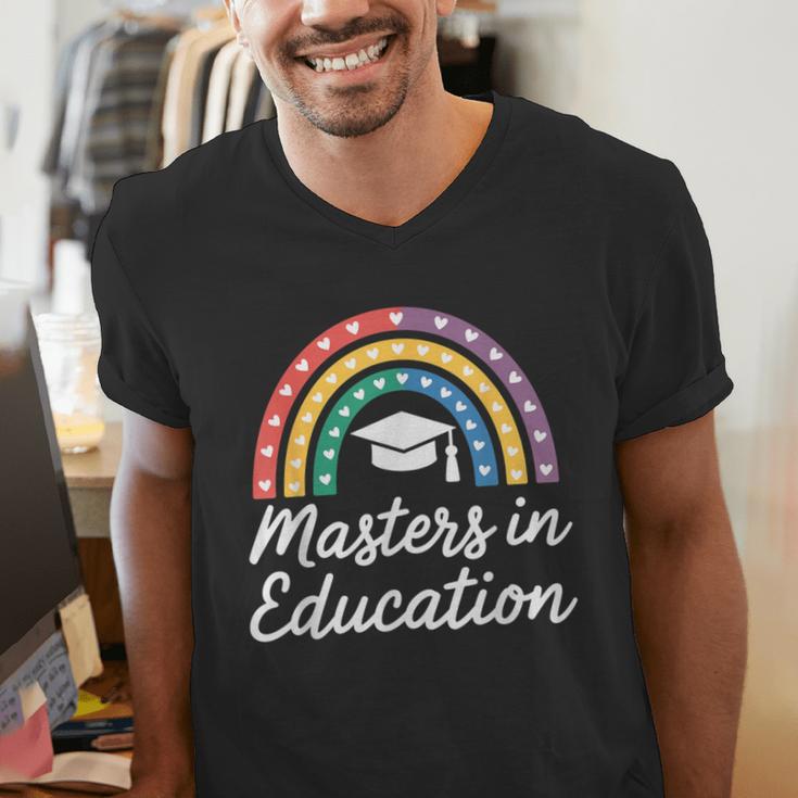 Masters Degree In Education Graduation Matching Graduate Men's V-Neck T-Shirt