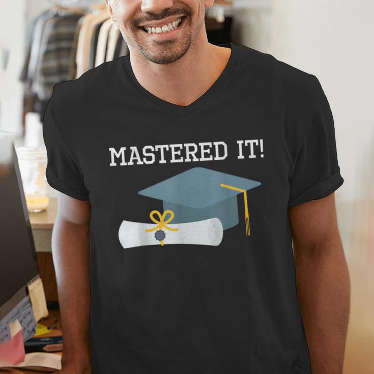 Masters Degree Graduation 2021 Social Work MPH MSW Grad Men's V-Neck T-Shirt