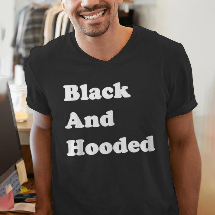 Masters Degree Graduation And Hooded T-Shirt Men's V-Neck T-Shirt