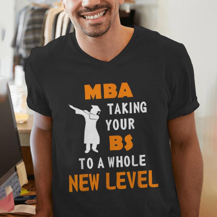 Masters Degree Graduation Shirt For MBA Grad Student Men's V-Neck T-Shirt