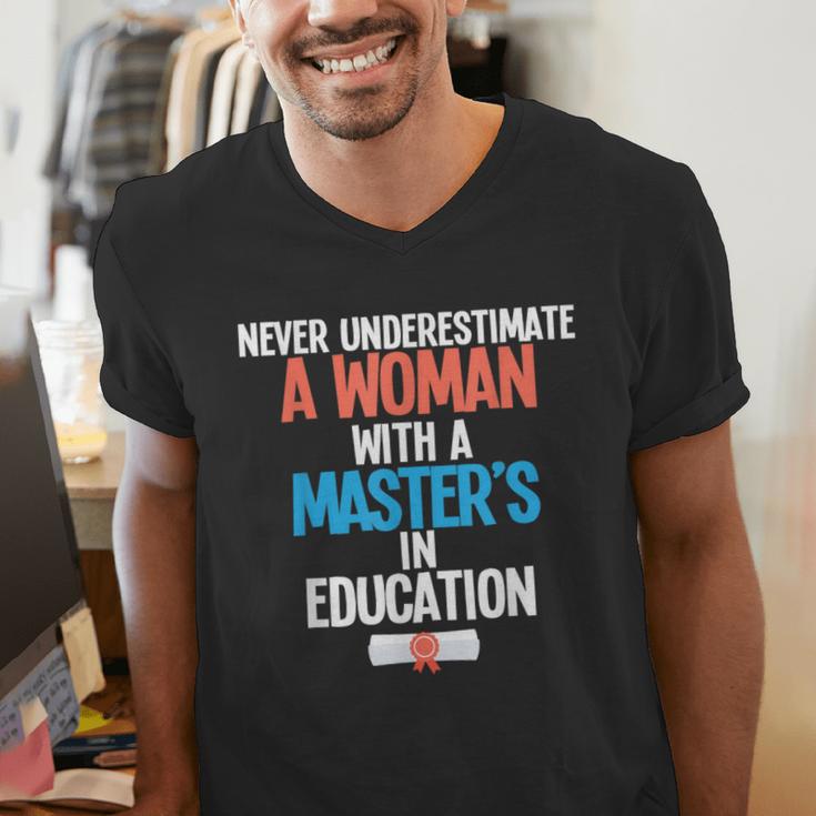 Masters In Education Degree Graduation Women MeD Men's V-Neck T-Shirt