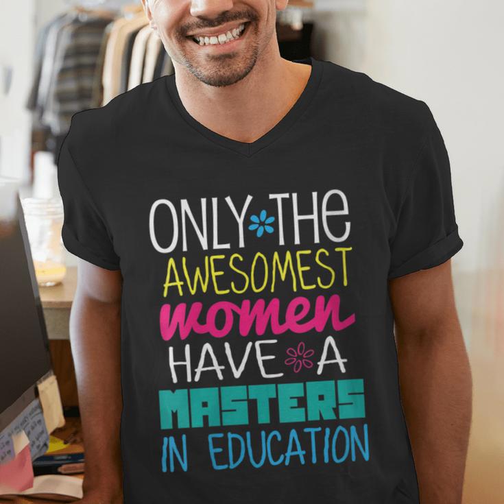 Masters In Education Degree Graduation Women MeD Men's V-Neck T-Shirt