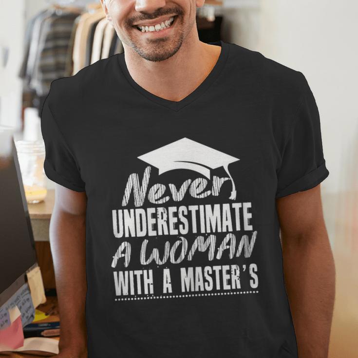 Master's Graduation Shirt For Women With Masters Degree Men's V-Neck T-Shirt