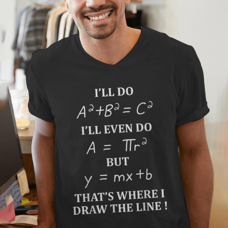 Math Formula Tshirt Graduation Teachers Students Men's V-Neck T-Shirt