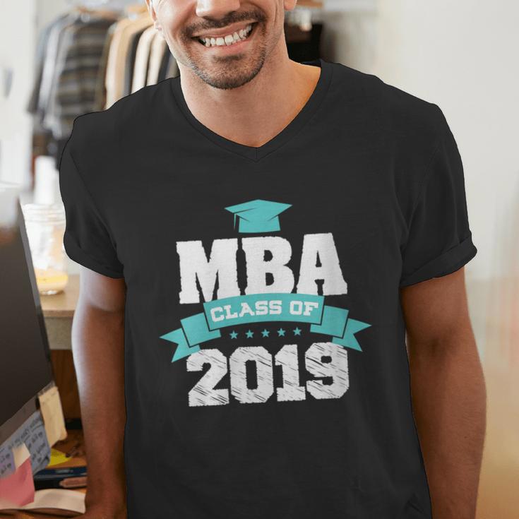MBA Class Of 2019 Graduate Business School Graduation Men's V-Neck T-Shirt