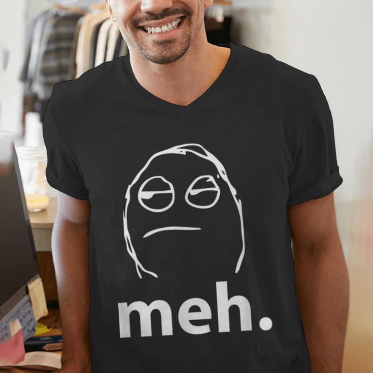 Meh Shirt Teacher Idea College Geek Graduation Tshirt Men's V-Neck T-Shirt