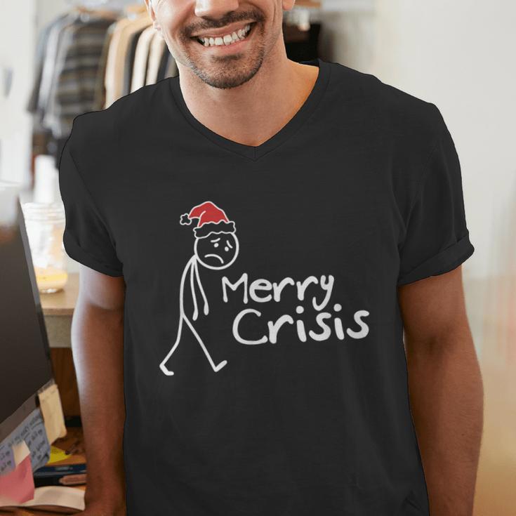 Merry Crisis Christmas Introvert Men's V-Neck T-Shirt Merry Crisis Christmas Introvert Men's V-Neck T-Shirt