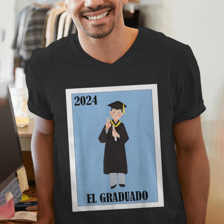 Mexican For Graduation El Graduado 2024 Men's V-Neck T-Shirt