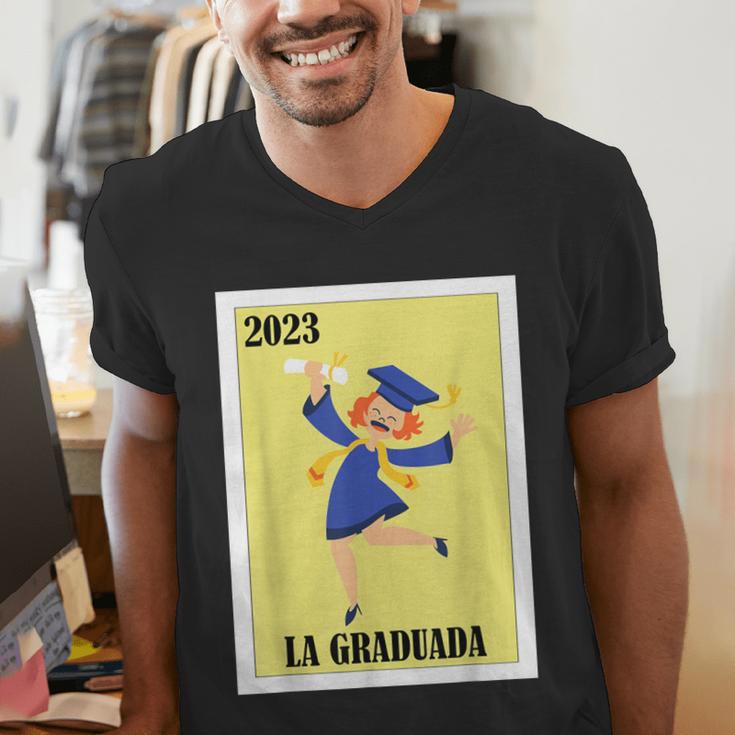 Mexican For Graduation La Graduada 2023 Men's V-Neck T-Shirt