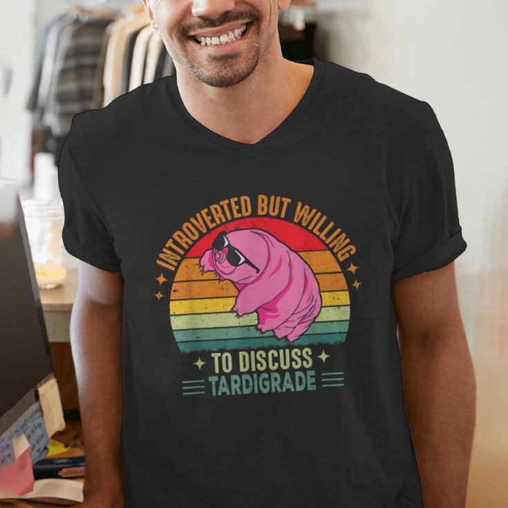 Microbiology Science Nerd STEM Introvert Tardigrades Lover Men's V-Neck T-Shirt Microbiology Science Nerd STEM Introvert Tardigrades Lover Men's V-Neck T-Shirt