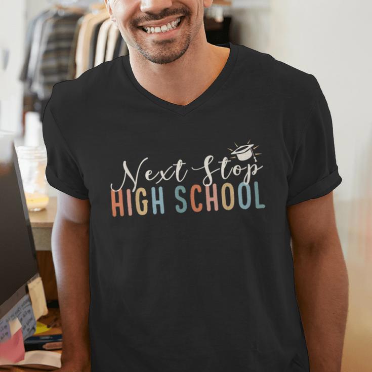 Middle School Graduation Next Stop High School Men's V-Neck T-Shirt