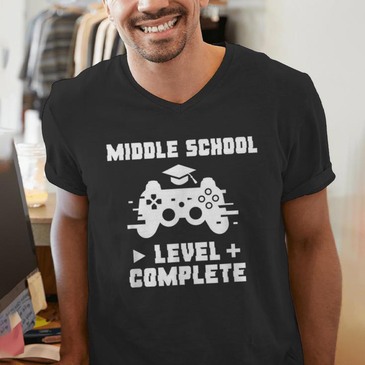 Middle School Level Complete Video Gamer Graduation Men's V-Neck T-Shirt
