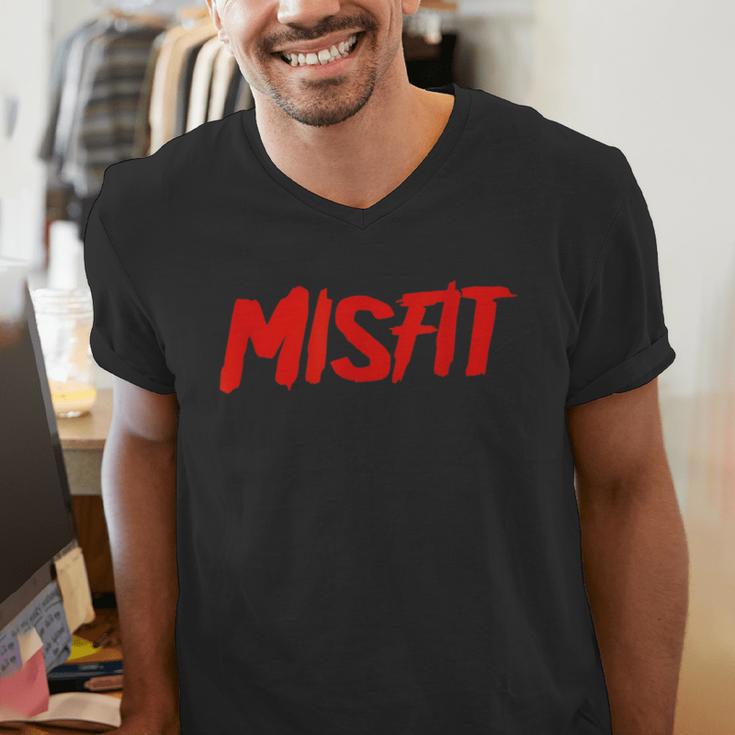 Misfit Outfit And Costume Introvert Apparel Men's V-Neck T-Shirt Misfit Outfit And Costume Introvert Apparel Men's V-Neck T-Shirt