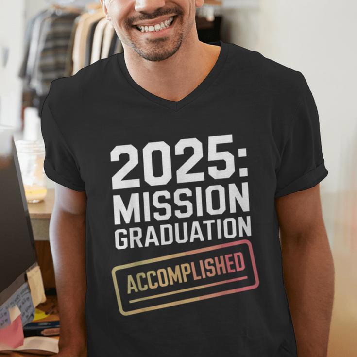 Mission Graduation Accomplished For Class Of 2025 Men's V-Neck T-Shirt