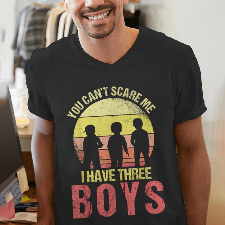 Mom Of 3 Boys Dad I Have Three Boys Dad Of 3 Boys Mom Of 3 Men's V-Neck T-Shirt Mom Of 3 Boys Dad I Have Three Boys Dad Of 3 Boys Mom Of 3 Men's V-Neck T-Shirt
