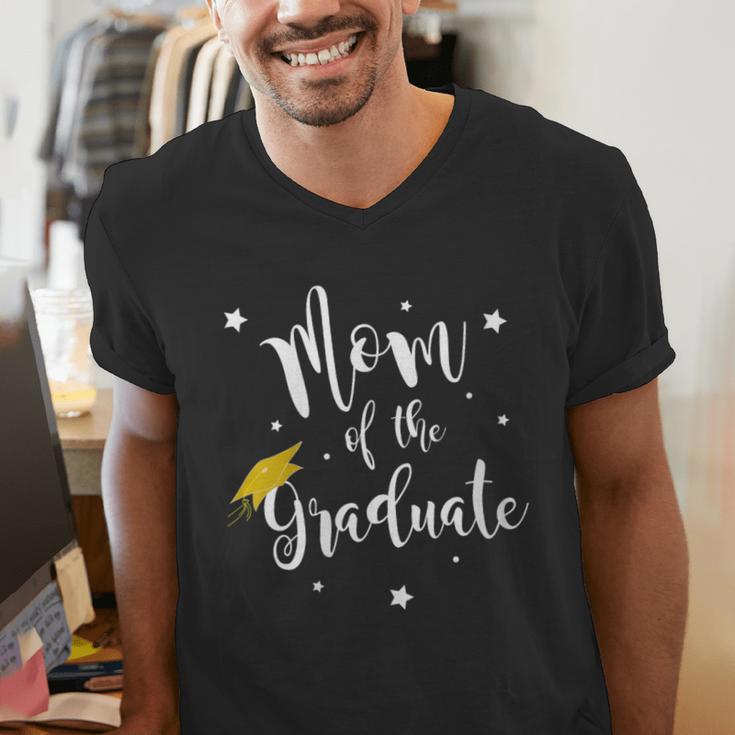 Mom Of The Graduate Mother Of Grad Mama Of Senior Graduation Men's V-Neck T-Shirt