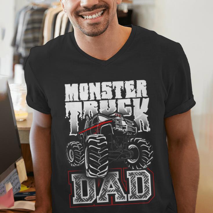 Monster Truck Dad Tshirt Men's V-Neck T-Shirt