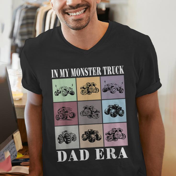In My Monster Trucks Dad Era Men's V-Neck T-Shirt