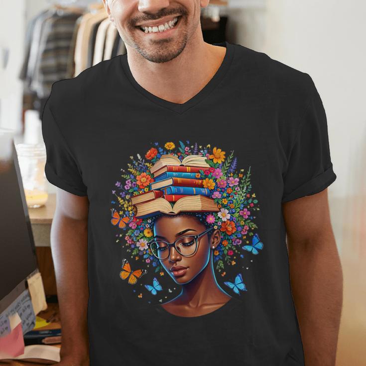 Month Honoring Past Inspiring Pride Melanin Book Men's V-Neck T-Shirt Month Honoring Past Inspiring Pride Melanin Book Men's V-Neck T-Shirt