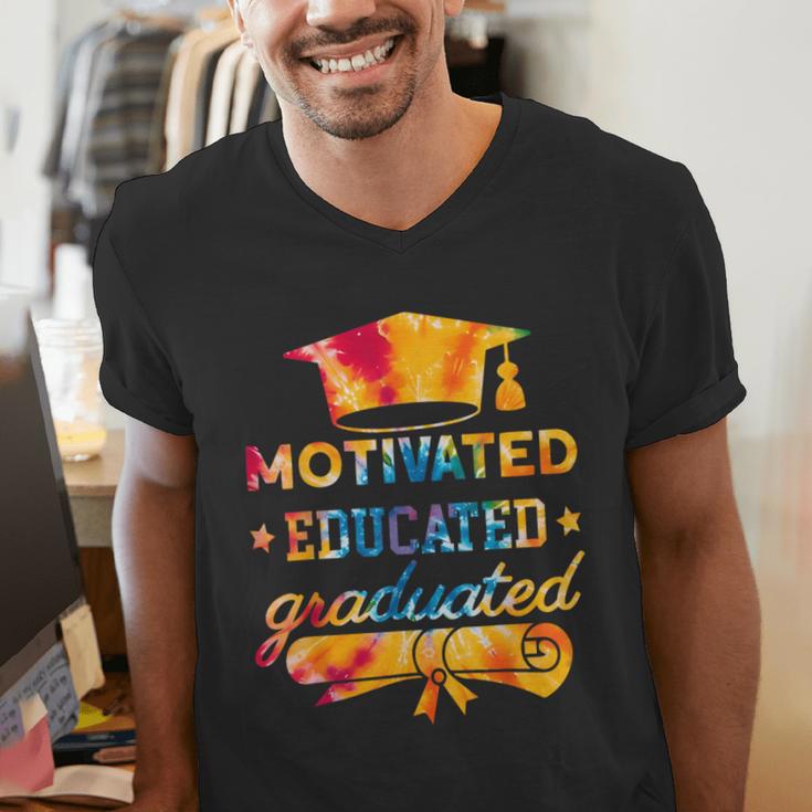 Motivated Educated Graduated Graduation Men's V-Neck T-Shirt