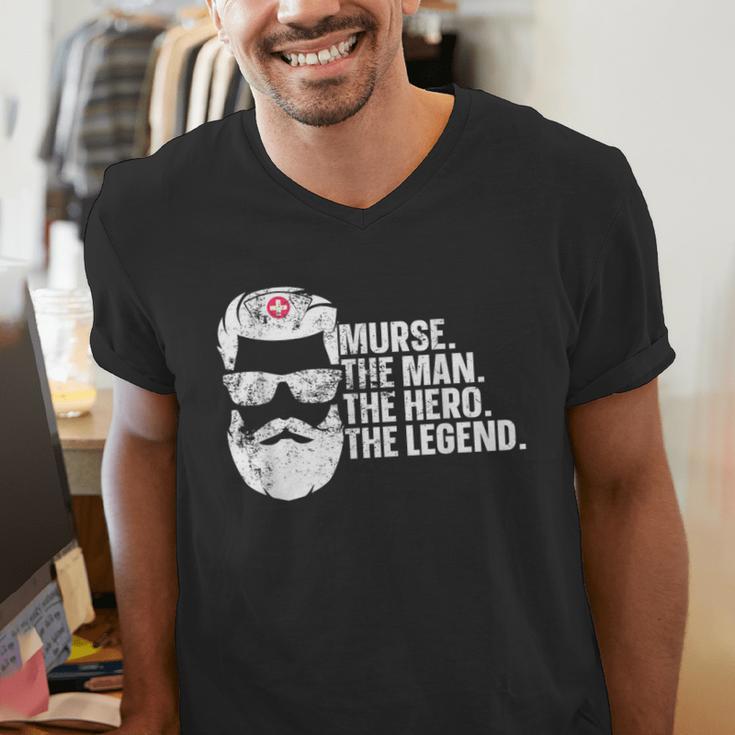 Murse Male Nurse Student Man Nurses Murse RN Graduation Week Men's V-Neck T-Shirt