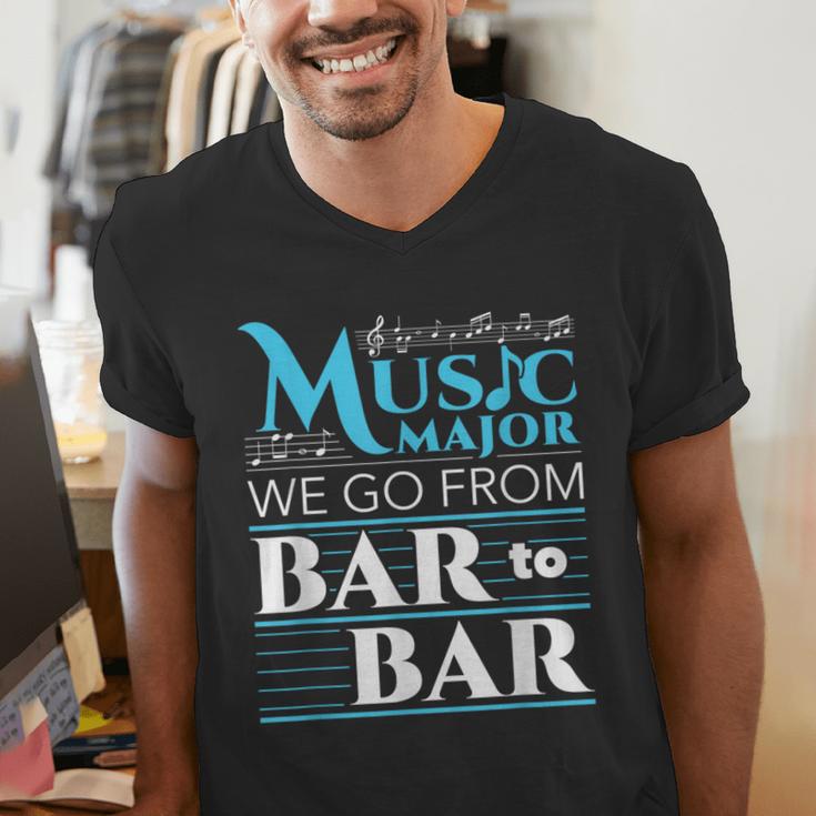 Music Major Student Pun Graduation Men's V-Neck T-Shirt