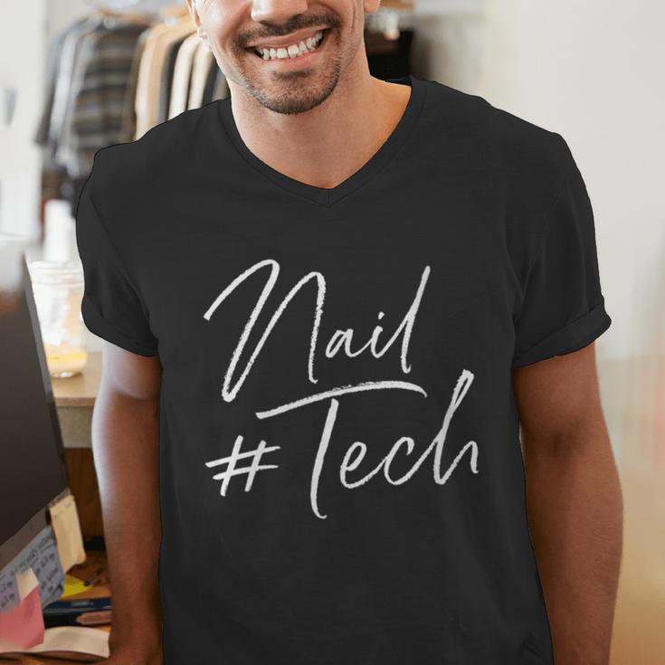 Nail Tech Graduation Nail Technician Nail Tech Men's V-Neck T-Shirt