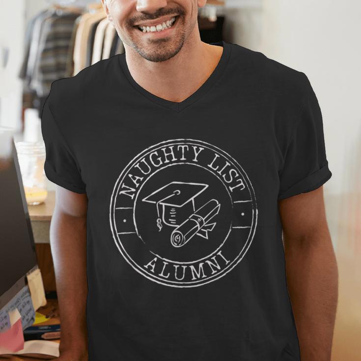 Naughty List Alumni Christmas College Graduation Men's V-Neck T-Shirt