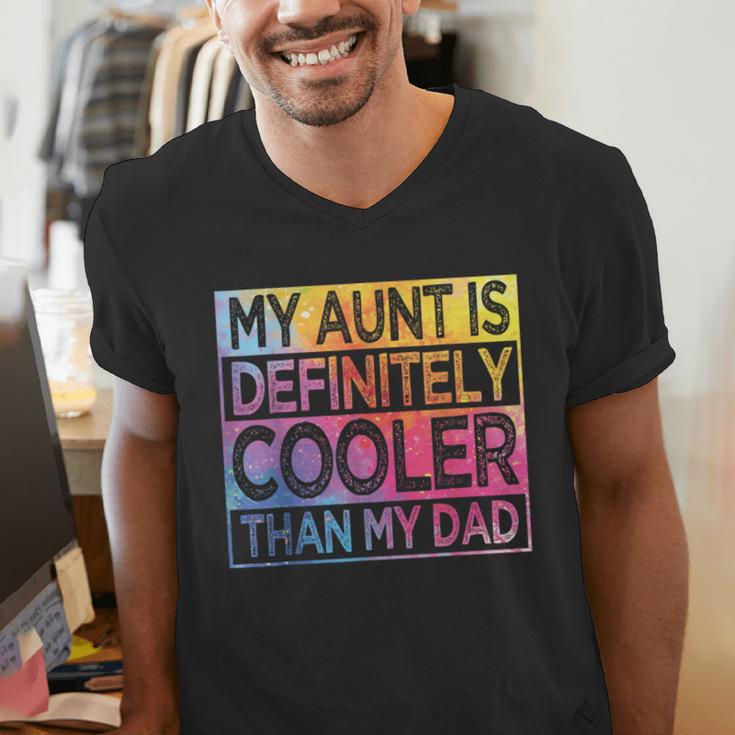 Nephew Niece My Aunt Is Cooler Than My Dad Men's V-Neck T-Shirt