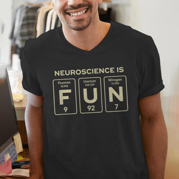 Neuroscience Major Neuroscientist Graduation Men's V-Neck T-Shirt