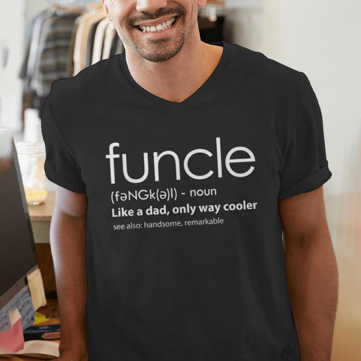 New Uncle FuncleShirt- Like a Dad But Way Cooler Men's V-Neck T-Shirt