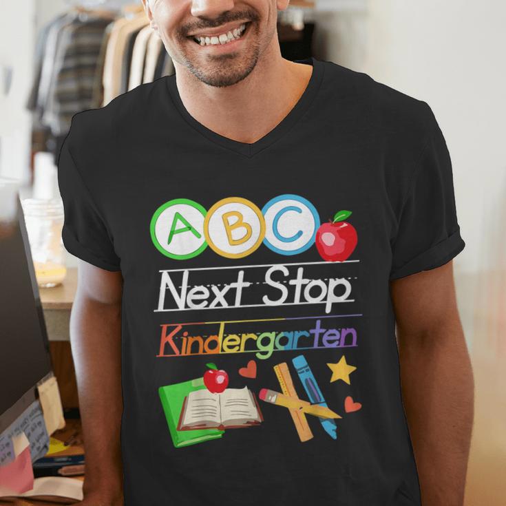 Next Stop Kindergarten Preschool Graduation 2025 Boy Girl Men's V-Neck T-Shirt