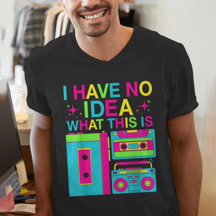 I Have No Idea What This Is Retro 70's 80's 90's Nostalgia Men's V-Neck T-Shirt