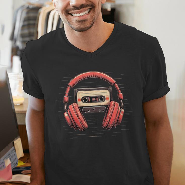 Nostalgia Cassette Men Women 80s 90s Retro Mixtape Tape Men's V-Neck T-Shirt