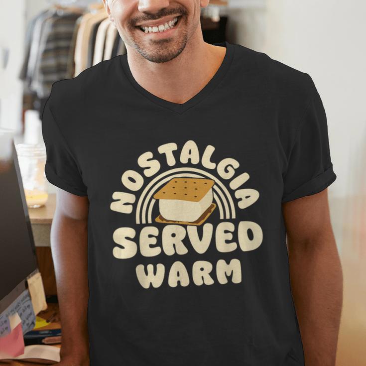 Nostalgia Served Warm Smore Men's V-Neck T-Shirt
