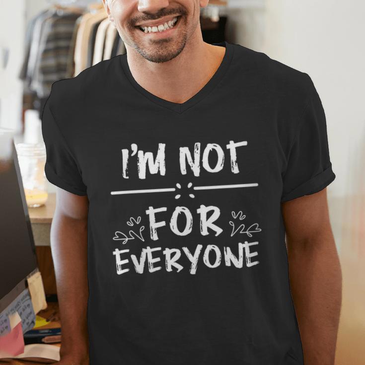 Not 4 Everyone Sarcastic Introvert Graphic Men's V-Neck T-Shirt Not 4 Everyone Sarcastic Introvert Graphic Men's V-Neck T-Shirt