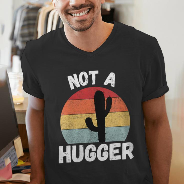Not A Hugger Cactus Introvert Antisocial Men's V-Neck T-Shirt Not A Hugger Cactus Introvert Antisocial Men's V-Neck T-Shirt