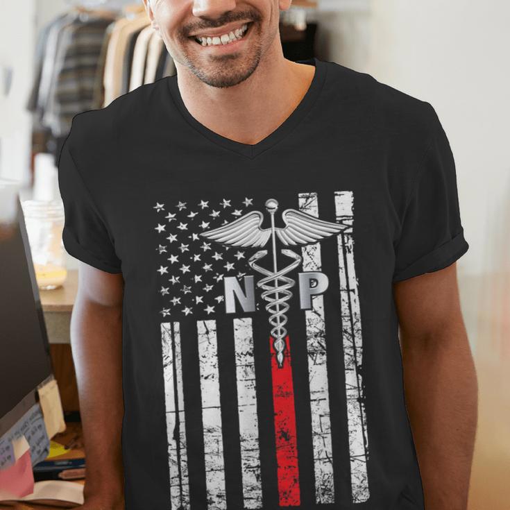 NP Nurse 2026 Practitioner Graduation Vintage Nursing Nurse Men's V-Neck T-Shirt