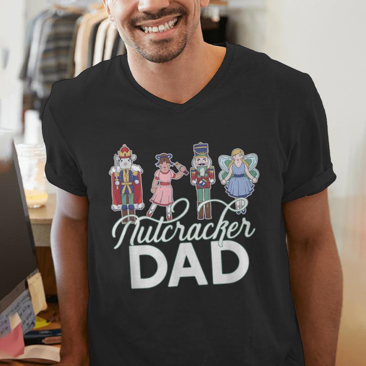 NUTCRACKER DAD Fun Christmas Ballet Parent Meme Men's V-Neck T-Shirt