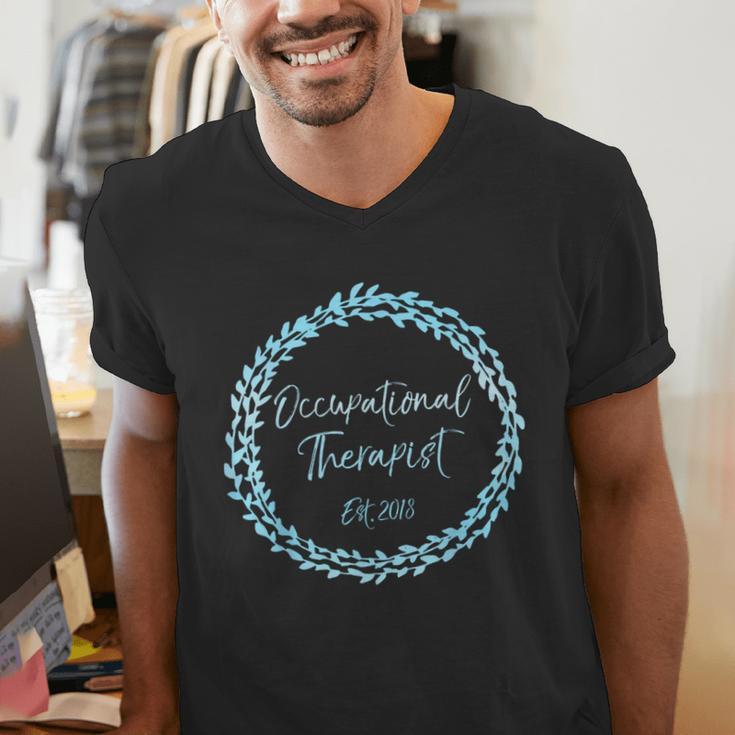 Occupational Therapy Grad School Graduation Therapist Men's V-Neck T-Shirt